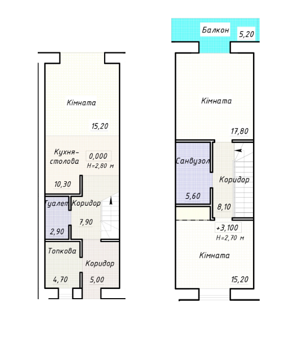 Таунхаус 92.7 м² в Таунхауси Hi-Tech House від 9 439 грн/м², с. Погреби