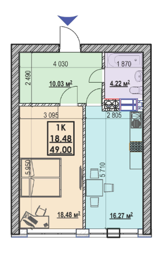 1-комнатная 49 м² в ЖК Ривьера от 24 300 грн/м², Киев