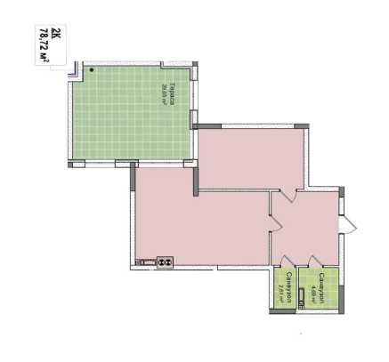 2-кімнатна 78.72 м² в ЖК Рів'єра від 23 000 грн/м², Київ