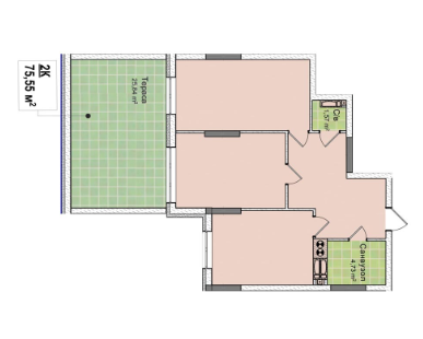 2-кімнатна 75.55 м² в ЖК Рів'єра від 23 000 грн/м², Київ