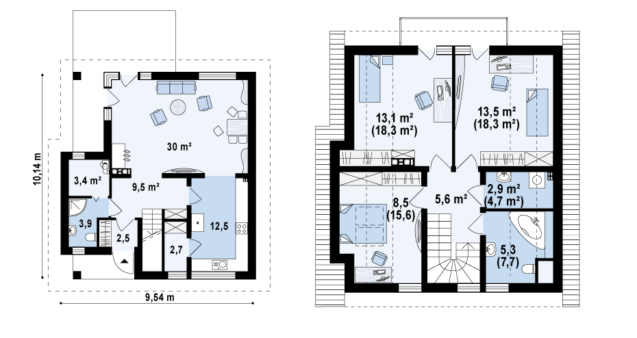 Коттедж 134.8 м² в КГ Лисичкина дубрава от застройщика, с. Старые Безрадичи