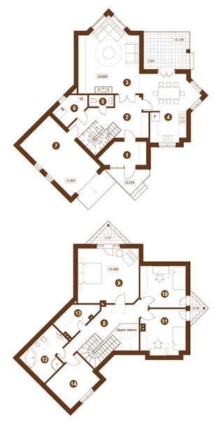 Коттедж 206 м² в КГ Лелечий Хутор от 18 252 грн/м², с. Колонщина