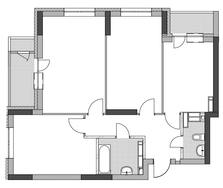 3-кімнатна 90.11 м² в ЖК Campus від 23 800 грн/м², Київ