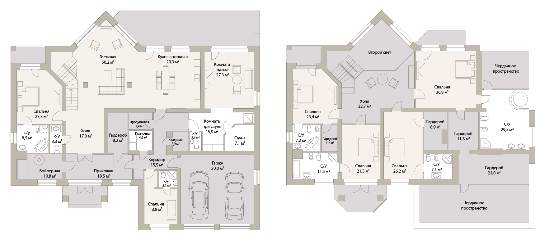 Коттедж 571 м² в КГ Солнечная долина от 101 664 грн/м², с. Романков