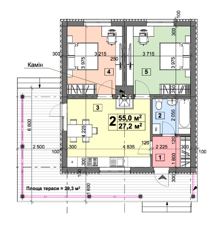 Коттедж 55 м² в КП Крушинские Озера от 22 364 грн/м², с. Крушинка