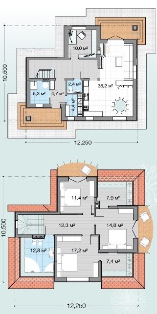 Коттедж 163.7 м² в Резиденция AlpenPark от 52 535 грн/м², пгт Козин