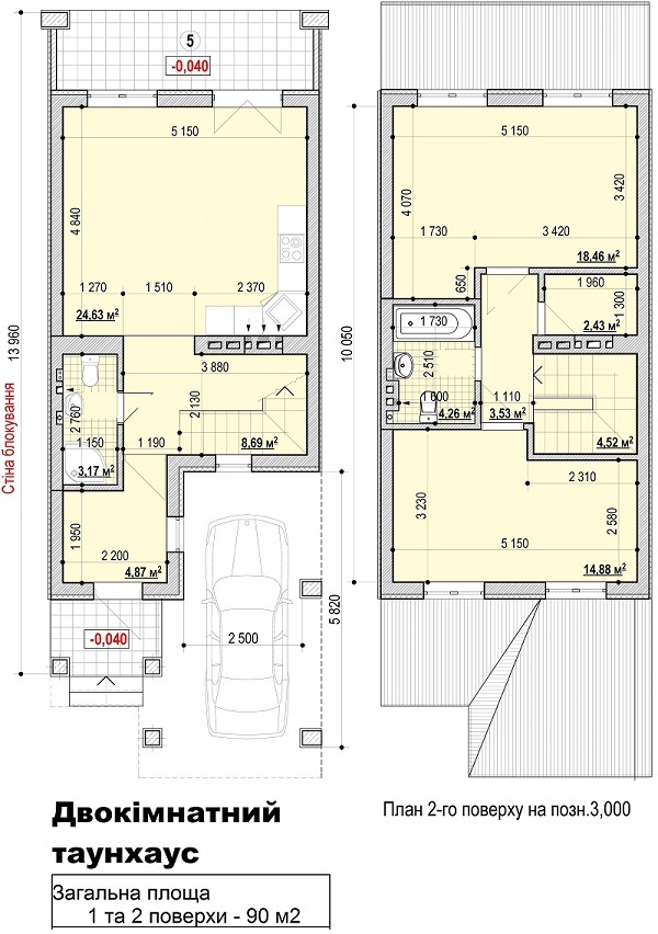 Таунхаус 90 м² в КГ Эко-полис Оксамит от застройщика, г. Бровары