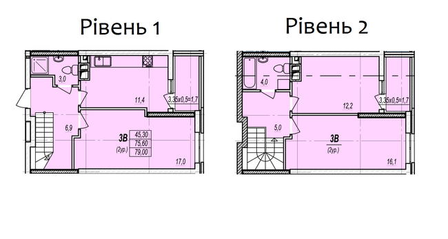 Дворівнева 79 м² в ЖК Дмитрівський від 17 850 грн/м², Одеса