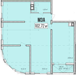 Офіс 102.72 м² в ЖК Modern від забудовника, Одеса