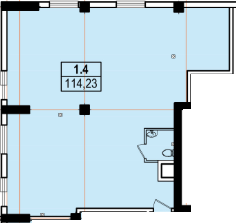 Приміщення вільного призначення 114.23 м² в ЖК Аполон від забудовника, Одеса