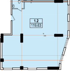 Помещение свободного назначения 119.63 м² в ЖК Аполлон от застройщика, Одесса