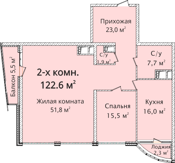 2-комнатная 122.6 м² в ЖК Новый берег от 31 000 грн/м², Одесса