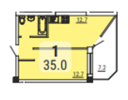 1-кімнатна 35 м² в ЖК Малинки від 14 550 грн/м², Одеса