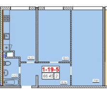 2-комнатная 66.45 м² в ЖК Сорок девятая жемчужина от 18 100 грн/м², Одесса