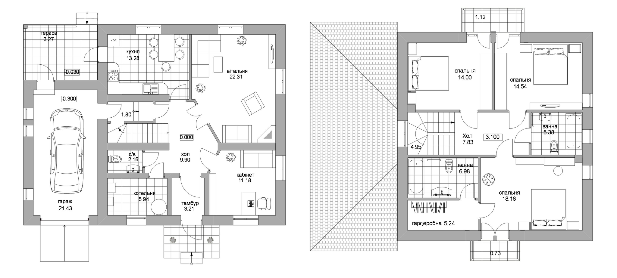 Коттедж 173.43 м² в КП Деснянский от 34 505 грн/м², Киев