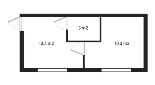 1-комнатная 23.7 м² в ЖК Barberry от 16 200 грн/м², с. Софиевская Борщаговка