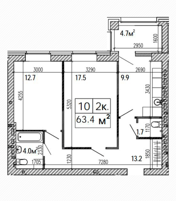 2-кімнатна 63.4 м² в ЖК Suncity від 17 000 грн/м², Дніпро