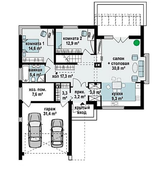 Коттедж 138.4 м² в КГ Линия Успеха от 13 295 грн/м², с. Молодежное