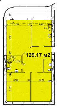 3-комнатная 129.17 м² в ЖК Каскад от застройщика, Днепр