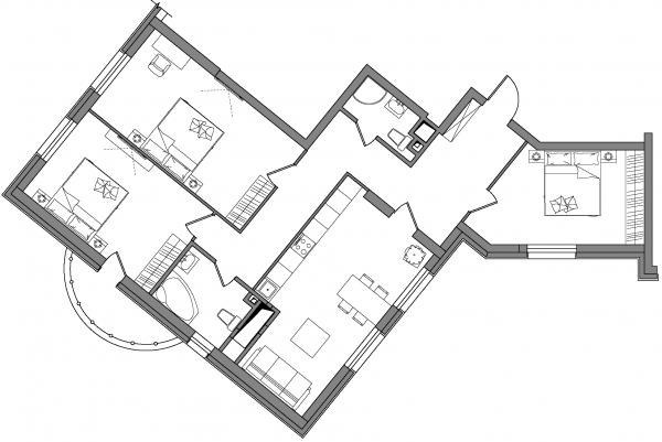 3-комнатная 108.09 м² в ЖК Alter Ego от 71 550 грн/м², Киев