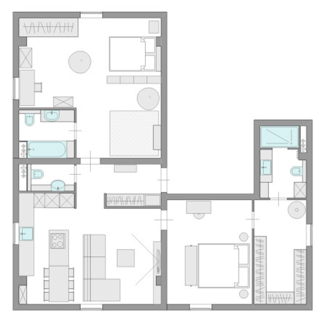 2-кімнатна 95.1 м² в ЖК Ясний від 6 850 грн/м², с. Ясногородка