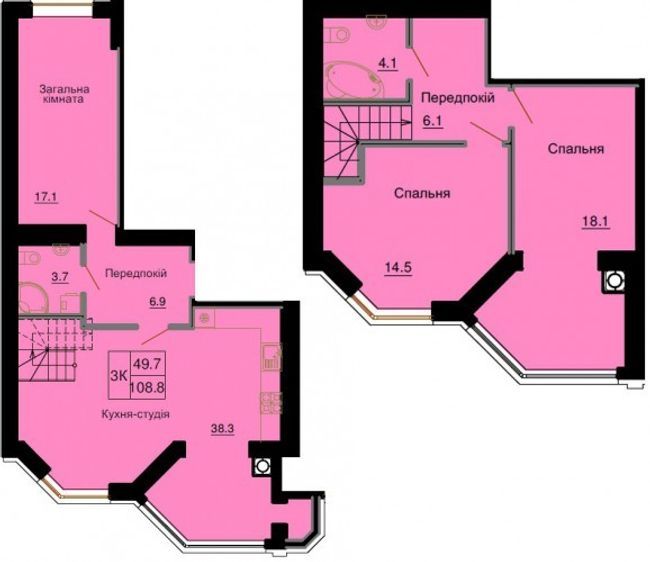 Двухуровневая 108.8 м² в ЖК София Клубный от 30 000 грн/м², с. Софиевская Борщаговка