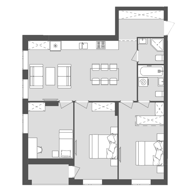 3-кімнатна 86.61 м² в ЖК Avalon Zelena Street від 17 100 грн/м², Львів