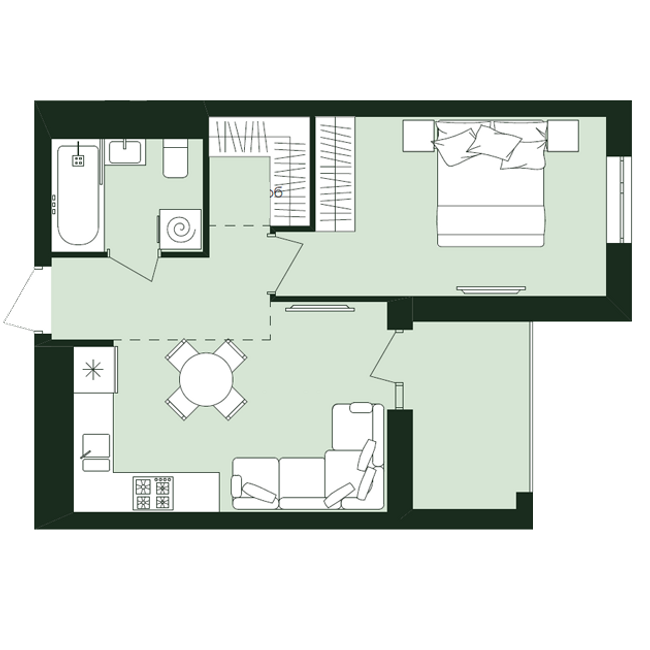 1-комнатная 38.77 м² в ЖК Avalon Zelena Street от 15 800 грн/м², Львов