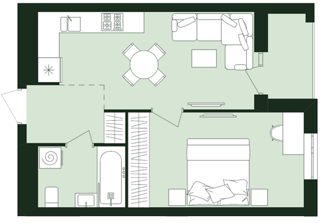 1-комнатная 38.91 м² в ЖК Avalon Zelena Street от 15 800 грн/м², Львов