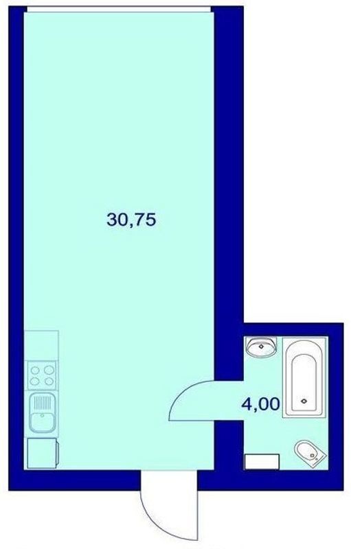 1-кімнатна 30.75 м² в ЖК Милі квартири від 8 900 грн/м², с. Мила