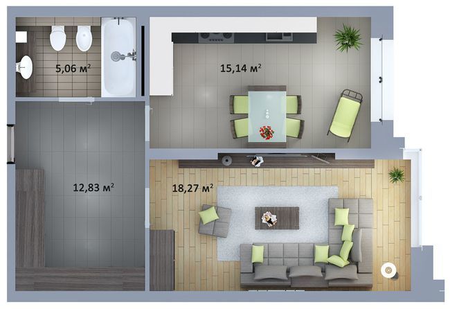 1-кімнатна 51.3 м² в ЖК на вул. Солом'янська, 20А від 47 000 грн/м², Київ