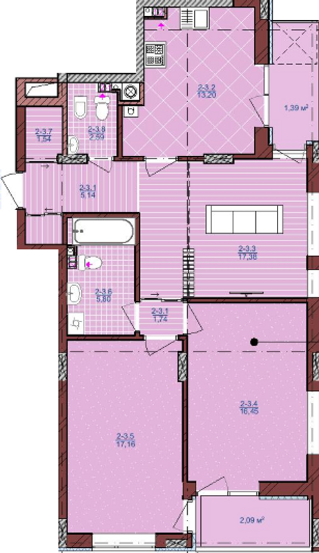 3-комнатная 84 м² в ЖК на ул. Антоновича, 31 от 27 900 грн/м², Львов