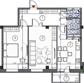 2-кімнатна 72.92 м² в ЖМ Саванна Сіті від 13 000 грн/м², м. Бровари