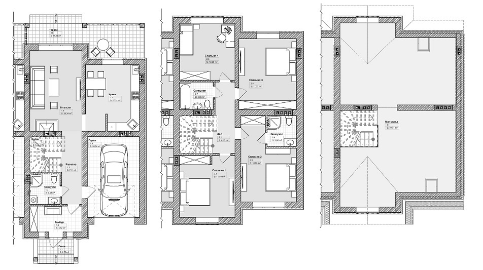 Таунхаус 240 м² в КГ Семейные виллы на Парфановичей от 28 042 грн/м², Львов