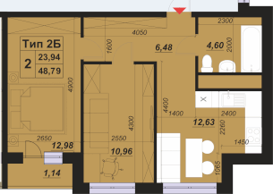 2-кімнатна 48.79 м² в ЖК ParkLand від 19 000 грн/м², Київ