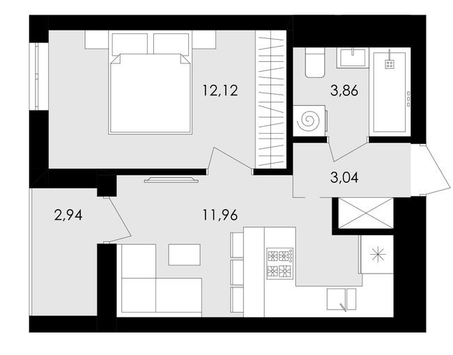 1-комнатная 32.45 м² в ЖК Avalon Holiday от 15 100 грн/м², с. Сокольники