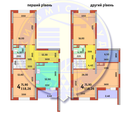 4-комнатная 118.26 м² в ЖК Новомостицко-Замковецкий от 20 736 грн/м², Киев