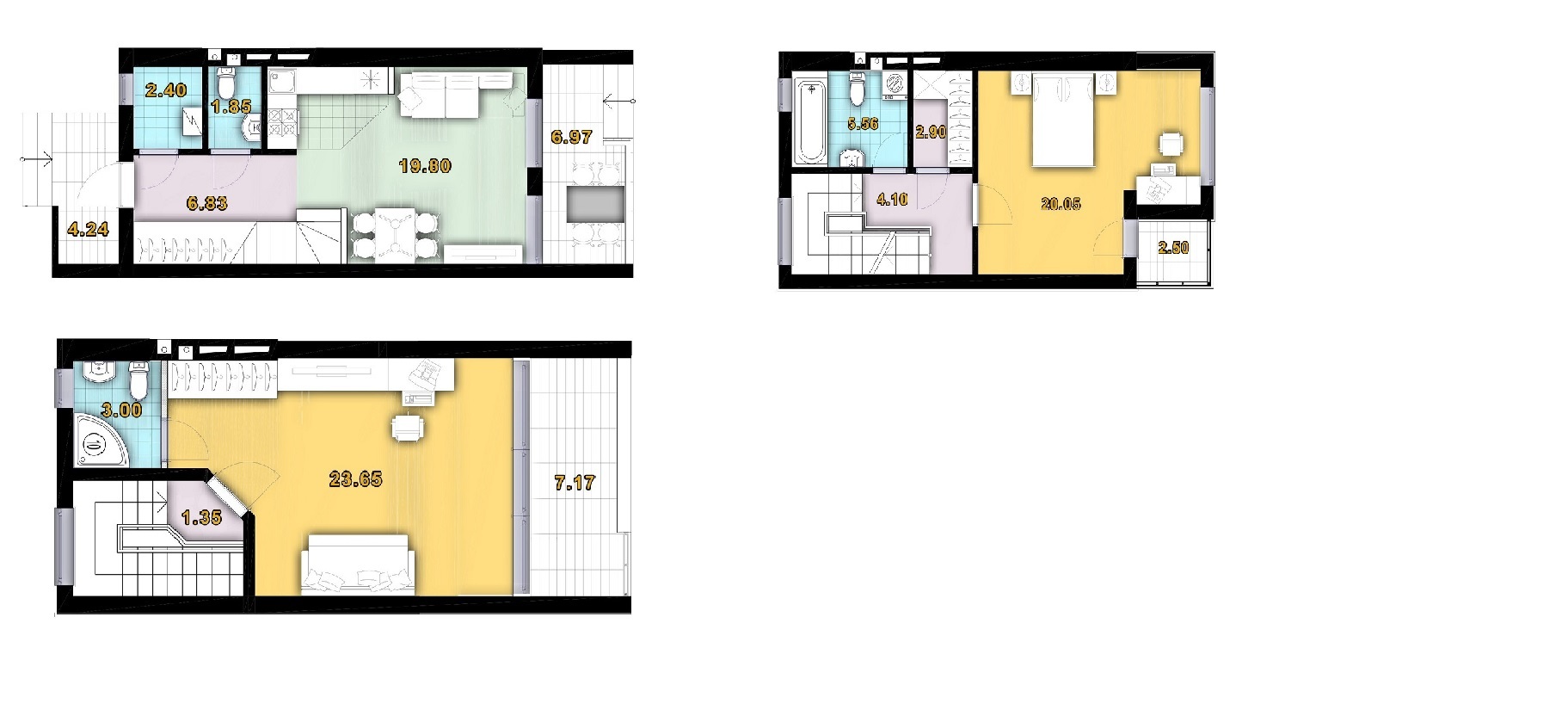 Таунхаус 101.93 м² в КМ Dream home від забудовника, с. Крюківщина