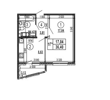 1-кімнатна 36.4 м² в ЖК Еврика від забудовника, Київ