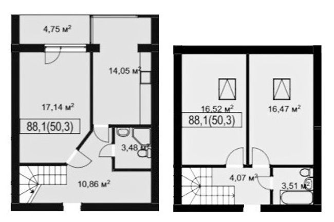 Двухуровневая 88.1 м² в ЖК Хвиля от 16 950 грн/м², пгт Брюховичи