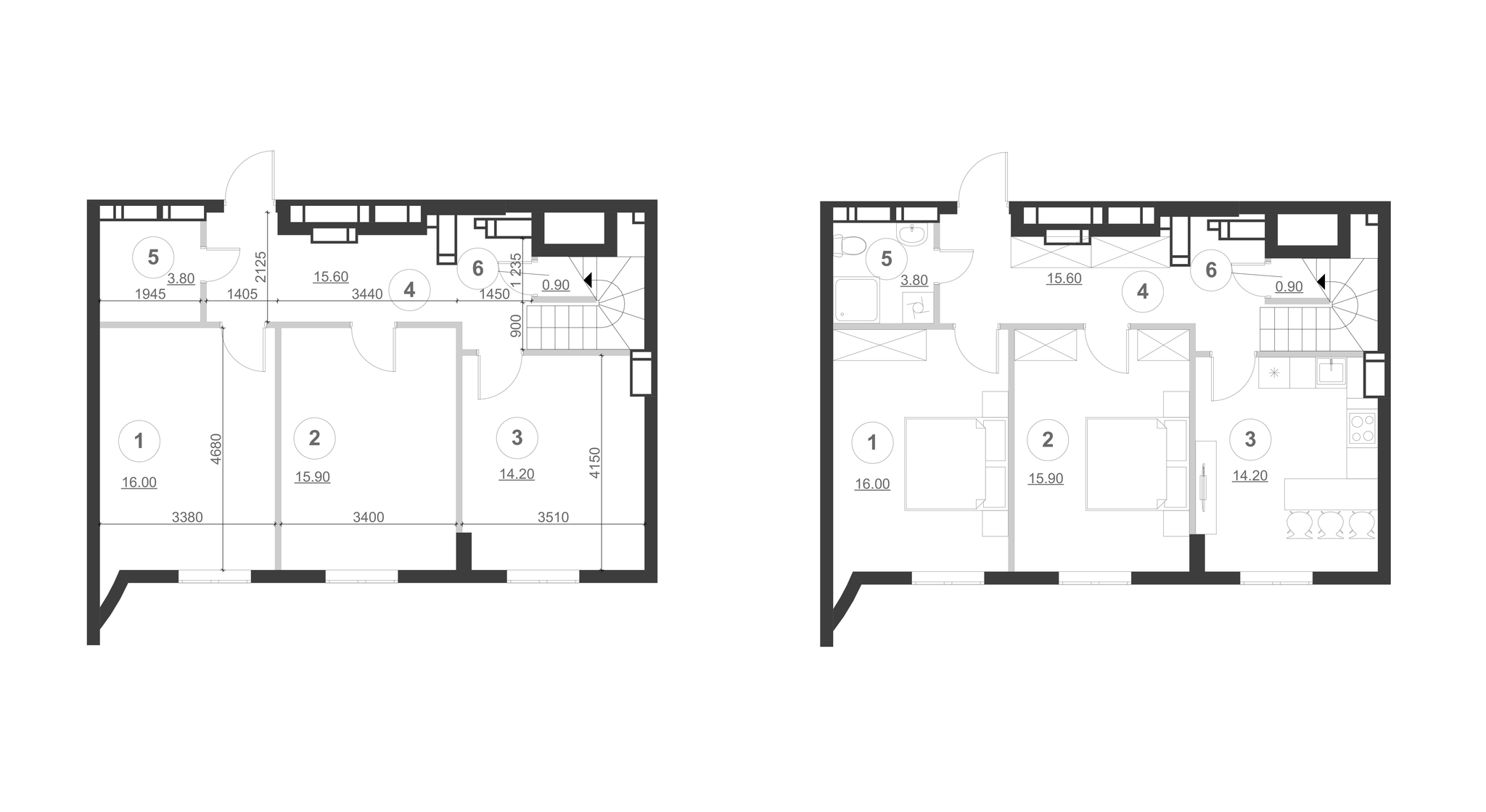 Двухуровневая 143.4 м² в ЖК Greenville Park от 31 150 грн/м², Киев