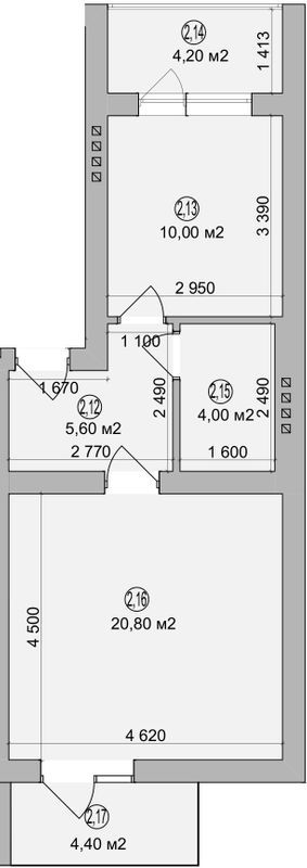 1-кімнатна 45.9 м² в ЖК Перфект Хаус від 9 100 грн/м², м. Калуш