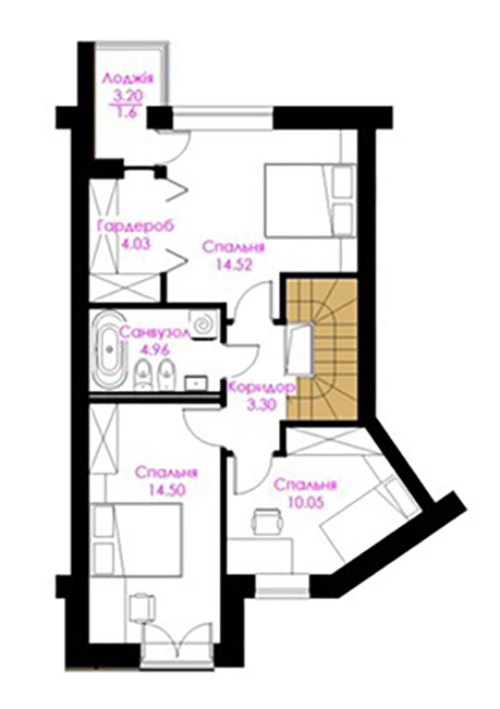 Таунхаус 115 м² в Таунхаусы Monaco от застройщика, г. Червоноград