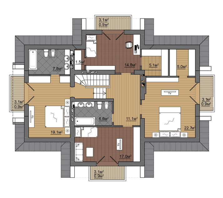 Коттедж 222 м² в КГ Провесень от 25 405 грн/м², Львов