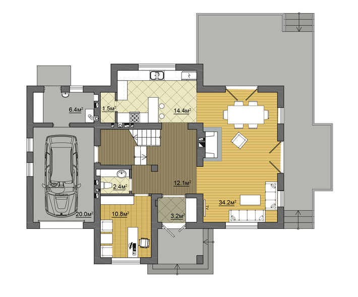 Коттедж 222 м² в КГ Провесень от 25 405 грн/м², Львов