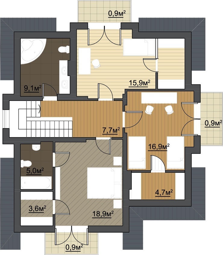 Коттедж 175 м² в КГ Провесень от 25 429 грн/м², Львов