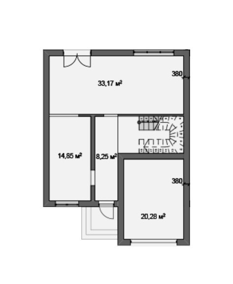 Дуплекс 164 м² в КГ Панич от застройщика, с. Сокольники