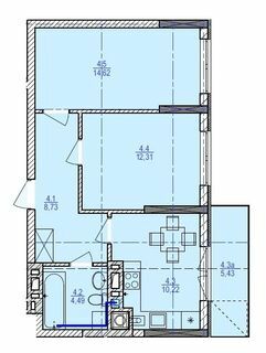 2-комнатная 66.65 м² в ЖК Garant City от 22 250 грн/м², г. Трускавец