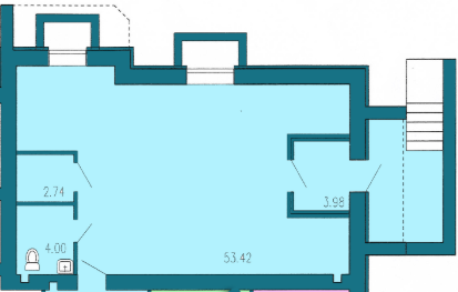 Помещение свободного назначения 53.42 м² в ЖК Барбарис от застройщика, Хмельницкий