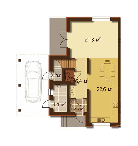 Дуплекс 126.1 м² в КМ Нова Конопниця від забудовника, с. Конопниця